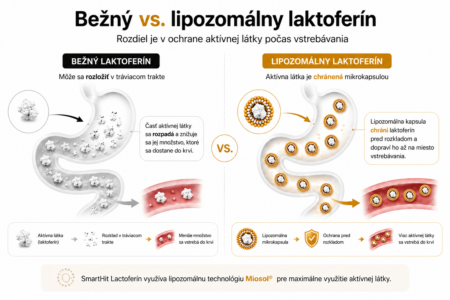 lipozomalny laktoferin vs bezny laktoferin
